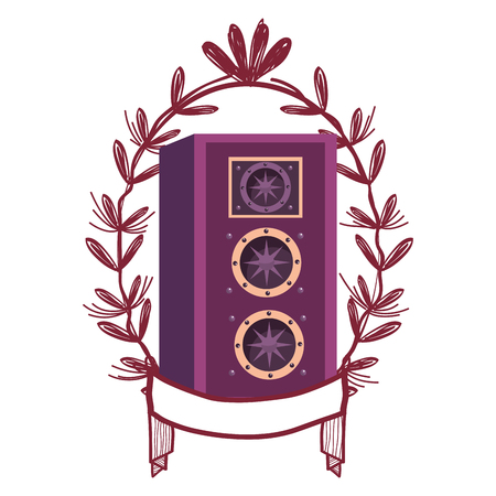 speaker box icon vector illustration graphic designのイラスト素材