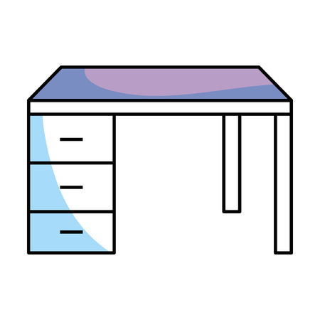 desk isolated icon vector illustration graphic designのイラスト素材