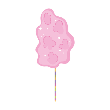 sweet cotton candy icon vector illustration designのイラスト素材
