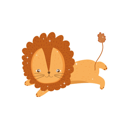 cute lion circus characterのイラスト素材