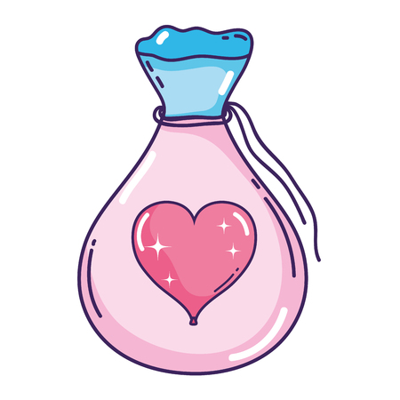 love powder potion bag vector illustration designのイラスト素材