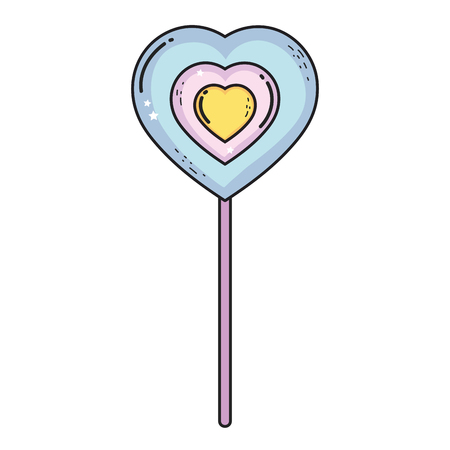 Heart shaped party balloon vector illustration designのイラスト素材