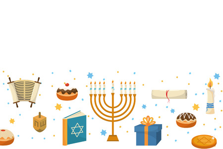 hanukkah party cartoonのイラスト素材