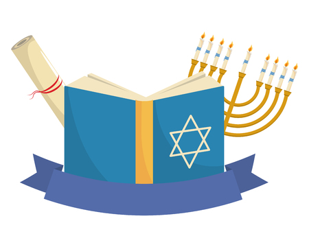 hanukkah party cartoonのイラスト素材