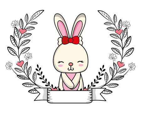 love and animals cartoonsのイラスト素材