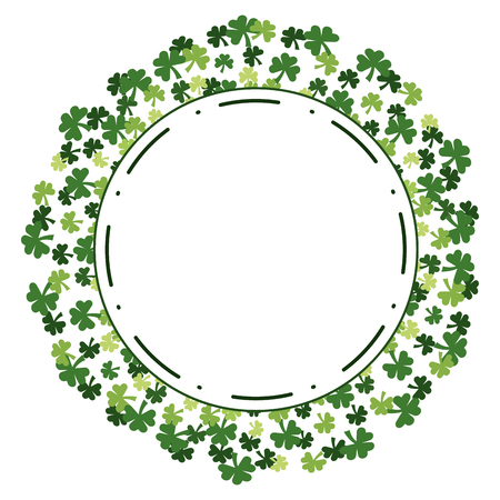st patricks day clover pattern cartoon vector illustration graphic designのイラスト素材