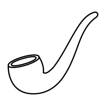 pipe isolated icon black and white vector illustration graphic designのイラスト素材