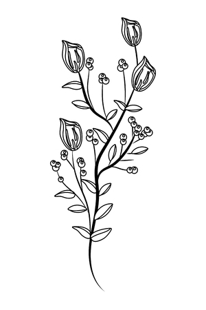 roses branches icon vector illustration graphic designのイラスト素材