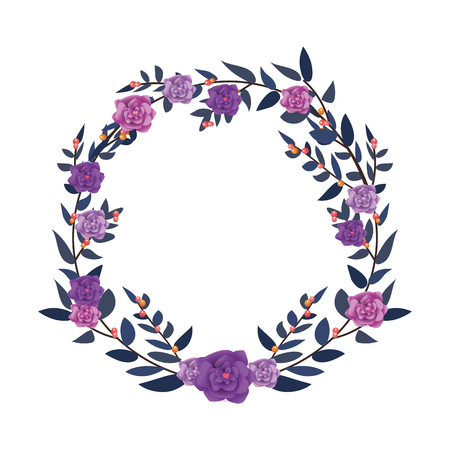 flower round arrangement vector illustration graphic designのイラスト素材