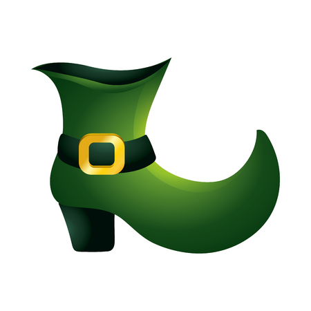 leprechaun shoe green vector illustrationのイラスト素材