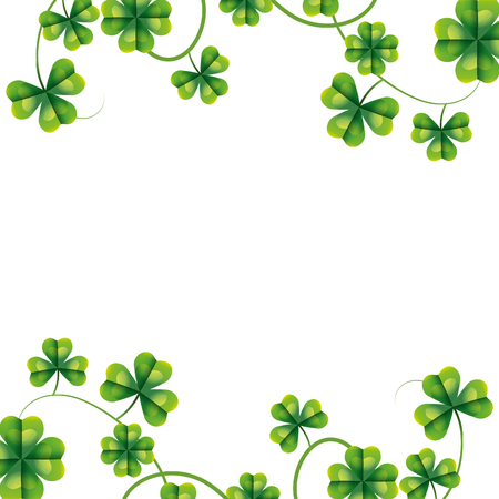 three leaf clover vector ilustrationのイラスト素材