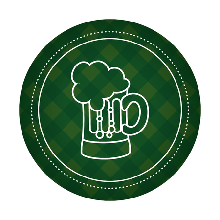beer glass badge symbolのイラスト素材