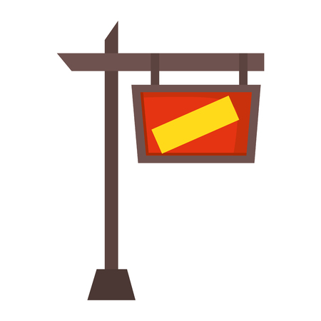 real state sign cartoon vector illustration graphic designのイラスト素材