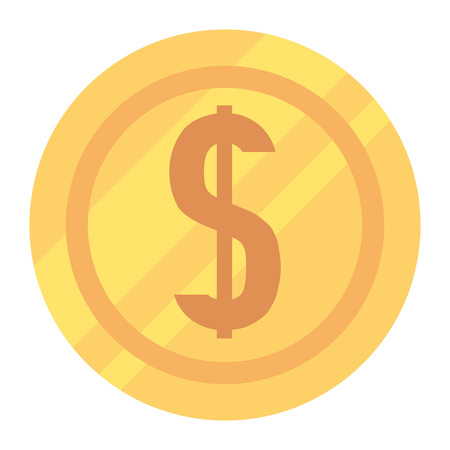 money coin cartoon vector illustration graphic designのイラスト素材