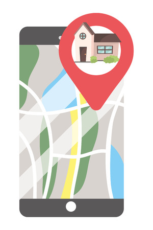 technology smartphone cartoon vector illustration graphic designのイラスト素材