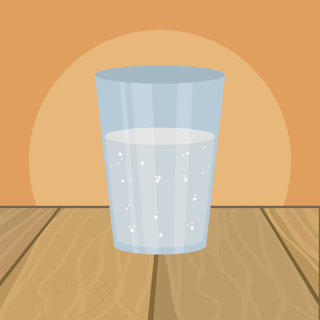 water glass cartoon vector illustration graphic designのイラスト素材