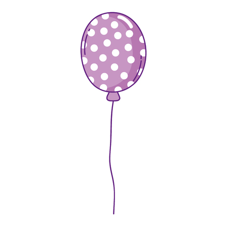 party balloon helium floating vector illustration designのイラスト素材