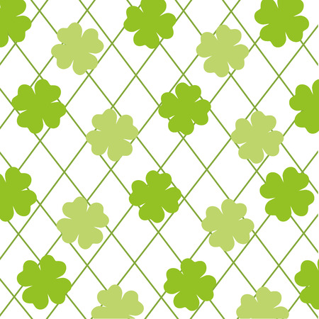 wallpaper four leaf clover vector illustrationのイラスト素材