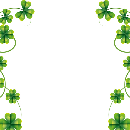 four leaf clover vector illustrationのイラスト素材