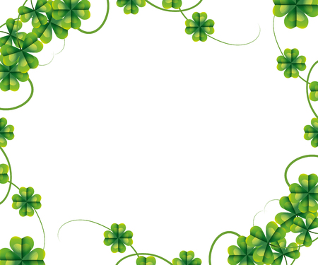 three leaf clover vector illustrationのイラスト素材