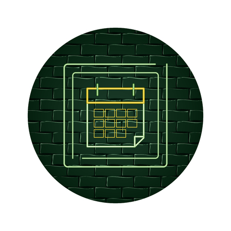paper calendar cartoon vector illustration graphic designのイラスト素材