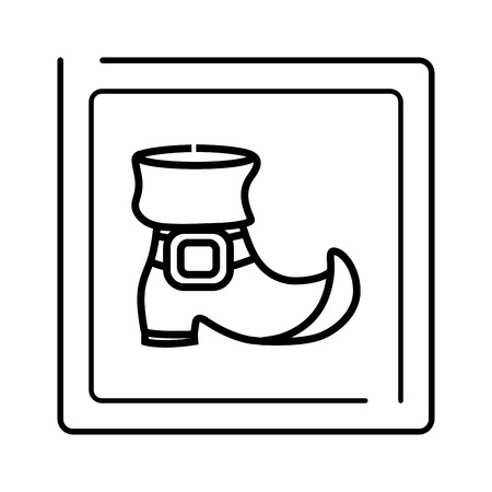 leather boot cartoon vector illustration graphic designのイラスト素材