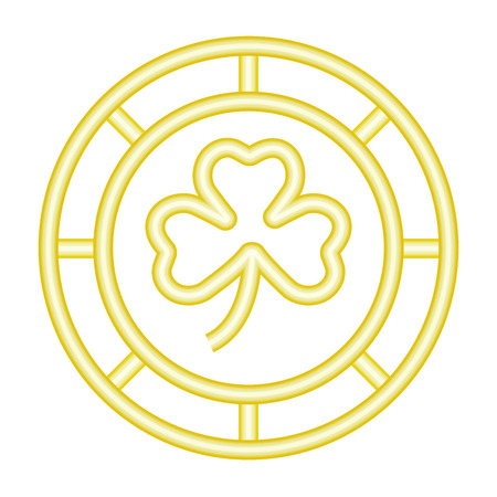 st patricks day coin cartoon vector illustration graphic designのイラスト素材