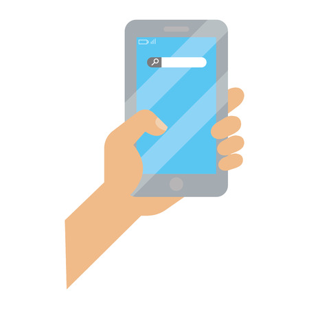 technology smartphone cartoon vector illustration graphic designのイラスト素材