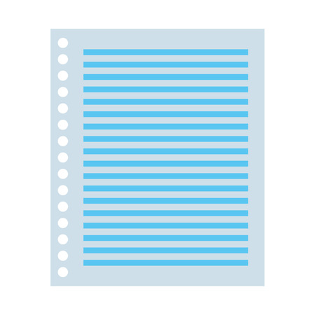study element paper sheet cartoon vector illustration graphic designのイラスト素材