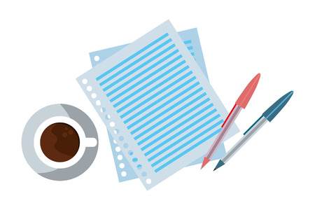 study elements cartoon vector illustration graphic designのイラスト素材