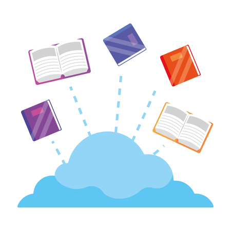 online education elements cartoon vector illustration graphic designのイラスト素材