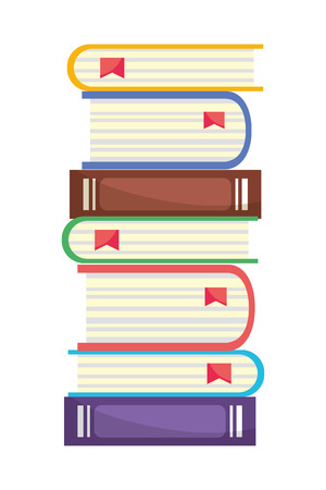 study elements books cartoon vector illustration graphic designのイラスト素材