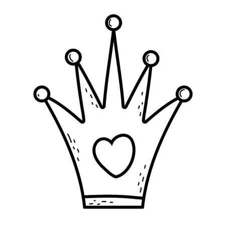 queen crown carnival accessoryのイラスト素材