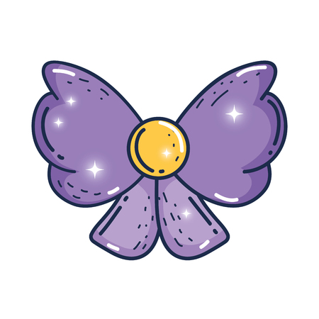bow ribbon tape decorative vector illustration designのイラスト素材