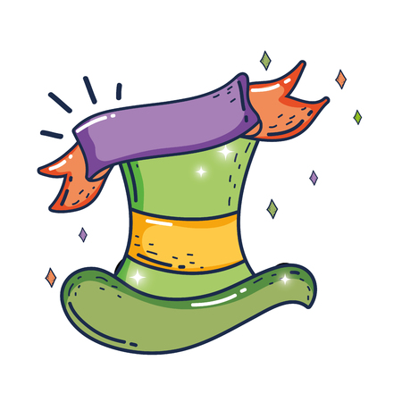 cute leprechaun hat icon vector illustration designのイラスト素材