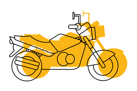 transportation concept motorcycle cartoon vector illustration graphic designのイラスト素材