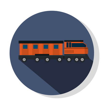 transportation concept train cartoon vector illustration graphic designのイラスト素材