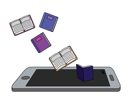 online education elements cartoon vector illustration graphic designのイラスト素材