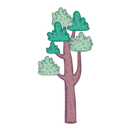 beautiful tree fairytale icon vector illustration designのイラスト素材