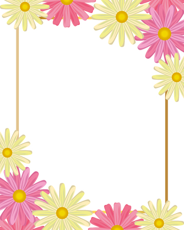 cute flowers cartoon vector illustration graphic designのイラスト素材