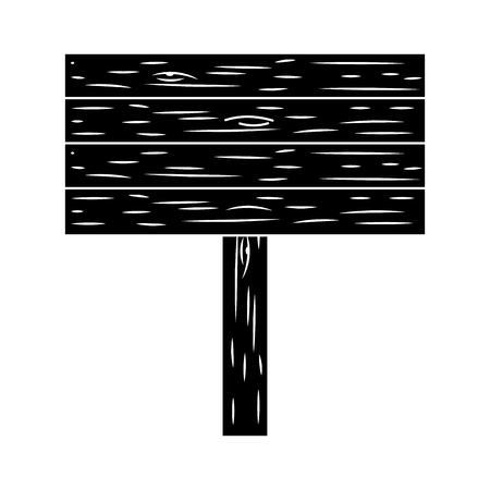 wooden sign cartoon vector illustration graphic designのイラスト素材