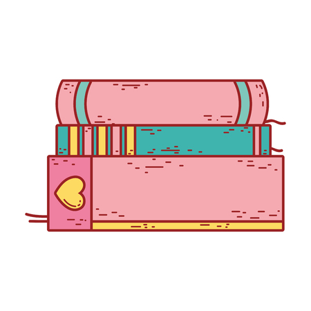 pile text books day celebration vector illustration designのイラスト素材