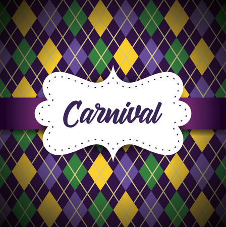 label decoration to mardi gras eventのイラスト素材