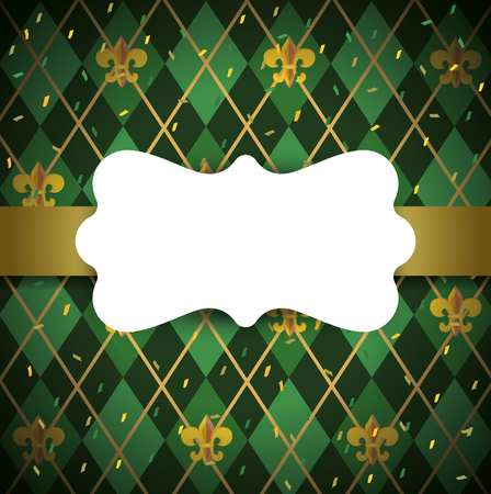 label with mardi gras celebration event vector illustrationのイラスト素材