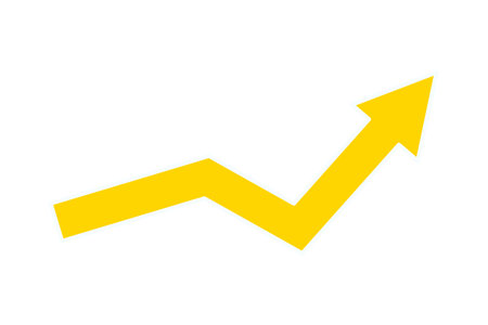 success arrow cartoon vector illustration graphic design