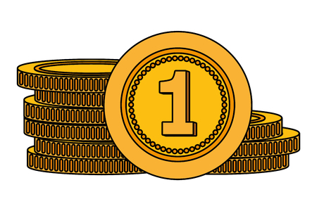 First place medals isolated vector illustration graphic designのイラスト素材