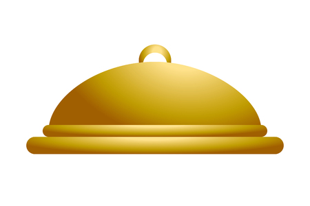 Dish bell dome restaurant vector illustration graphic design vector illustration graphic designのイラスト素材