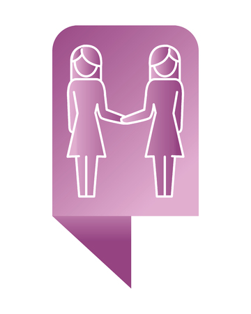 women pictogram infographic layout cartoon vector illustration graphic designのイラスト素材