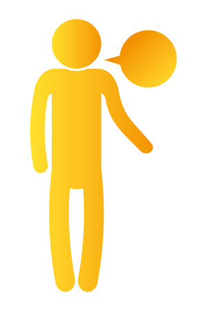 man pictogram cartoonのイラスト素材