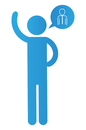 man pictogram cartoonのイラスト素材